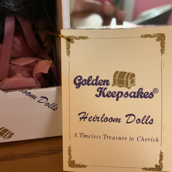 Heirloom Porcelain Doll of a Native.Looking Girl - Picture 3 of 8